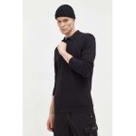 Hollister Co. pulover barbati, culoarea negru, light