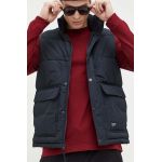 Hollister Co. vesta barbati, culoarea negru, de iarna