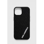 Karl Lagerfeld Husă pentru telefon iPhone 15 6.1 culoarea negru