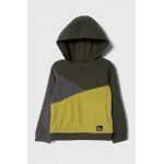 Protest bluza copii PRTBLITS JR culoarea verde, cu glugă, modelator