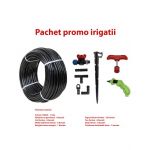 Set irigare + furtun picurare, 16mm, distanta intre picuratori 50 cm 4l/h rola 100m / SET 30055 Engros