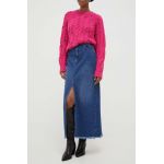 Answear Lab fusta jeans midi, drept