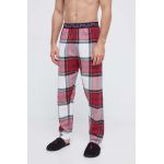 Fila pijamale de bumbac culoarea albastru marin, modelator