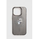 Karl Lagerfeld Husă pentru telefon iPhone 15 Pro 6.1 culoarea negru