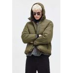Hollister Co. geaca barbati, culoarea verde, de iarna