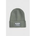 Karl Kani caciula culoarea verde, din tricot gros