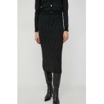 MICHAEL Michael Kors fusta culoarea negru, midi, creion