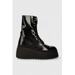 Steve Madden botine Pearl femei, culoarea negru, cu platforma, SM11002759