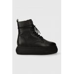 Steve Madden cizme de piele Hero femei, culoarea negru, cu platforma, izolare usoara, SM19000076