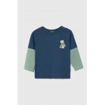 United Colors of Benetton longsleeve din bumbac pentru copii modelator