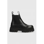 Ice Play ghete chelsea de piele AIRES femei, culoarea negru, cu platforma, AIRES005W CL1
