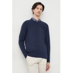 Michael Kors pulover de bumbac culoarea albastru marin, light