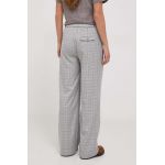 Pepe Jeans pantaloni femei, culoarea gri, drept, high waist