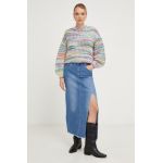 Answear Lab fusta jeans maxi, drept