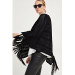 Answear Lab poncho culoarea negru, light