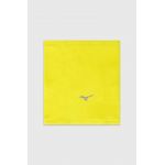 Mizuno fular impletit Warmalite Triwarmer culoarea galben, cu imprimeu