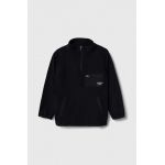 Abercrombie & Fitch bluza copii culoarea negru, neted