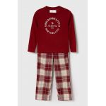 Abercrombie & Fitch pijama copii culoarea rosu, modelator