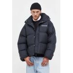 Converse geaca barbati, culoarea negru, de iarna, oversize