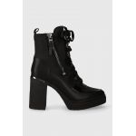 Dkny botine Toia femei, culoarea negru, cu toc drept, K3373107