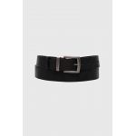 Medicine curea de piele barbati, culoarea negru