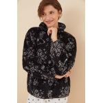 women'secret halat Snoopy culoarea negru, 4416255