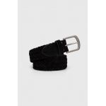 Abercrombie & Fitch curea din piele intoarsa culoarea negru