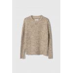 Abercrombie & Fitch pulover copii culoarea bej, călduros