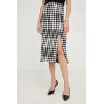 Answear Lab fusta culoarea negru, midi, creion
