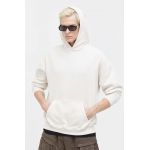 Abercrombie & Fitch bluza barbati, culoarea bej, cu glugă, melanj