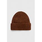 Abercrombie & Fitch caciula culoarea maro, din tricot gros