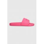 Tommy Jeans papuci TJW POOL SLIDE SEASONAL femei, culoarea roz, EN0EN02432