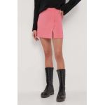United Colors of Benetton fusta culoarea roz, mini, evazati