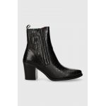 Answear Lab cizme femei, culoarea negru, cu toc drept, izolare usoara