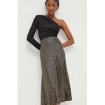 Answear Lab fusta culoarea negru, midi, evazati