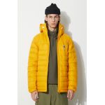Fjallraven geacă de puf Expedition Pack Down bărbați, culoarea galben, de tranziție