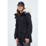 Hollister Co. hanorac femei, culoarea negru, de iarna