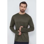 Reebok mânecă lungă de antrenament Tech culoarea verde, neted