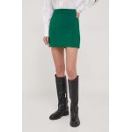 United Colors of Benetton fusta culoarea verde, mini, drept