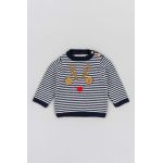zippy pulover bebe culoarea albastru marin