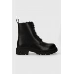 Answear Lab bocanci femei, culoarea negru, cu platforma, izolare usoara