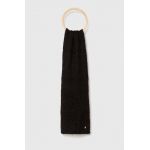 Granadilla esarfa de lana culoarea negru, neted