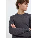 Marc O'Polo longsleeve din bumbac DENIM culoarea negru, modelator