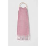 Abercrombie & Fitch fular femei, culoarea roz, neted