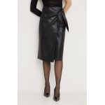 Answear Lab fusta culoarea negru, midi, drept