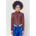 Bobo Choses longsleeve copii culoarea bordo, cu guler