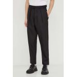 G-Star Raw pantaloni barbati, culoarea negru, cu fason chinos