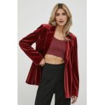 United Colors of Benetton sacou culoarea bordo, un singur rand de nasturi, neted