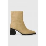 Vagabond Shoemakers cizme din piele intoarsa HEDDA femei, culoarea bej, cu toc drept, 5002.040.11