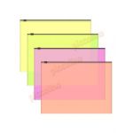 Buzunar cu ZIP-fermoar ErichKrause Fizzy Neon C6 140 mcm semitransparent Engros